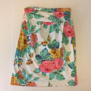 Koala Blue Vintage Floral Skirt - Size Small